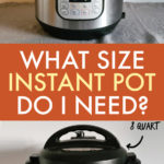 picture comparing a 6 quart and 8 quart instant pot