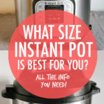 picture comparing a 6 quart and 8 quart instant pot