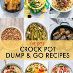 A COLLAGE OF CROCK POT DISHES