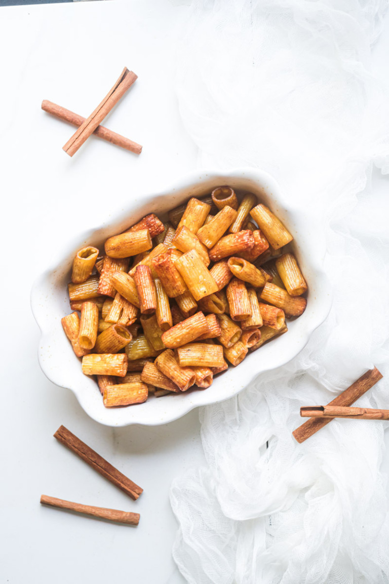 Air Fryer Pasta Chips (Churros Style) - Recipes From A Pantry