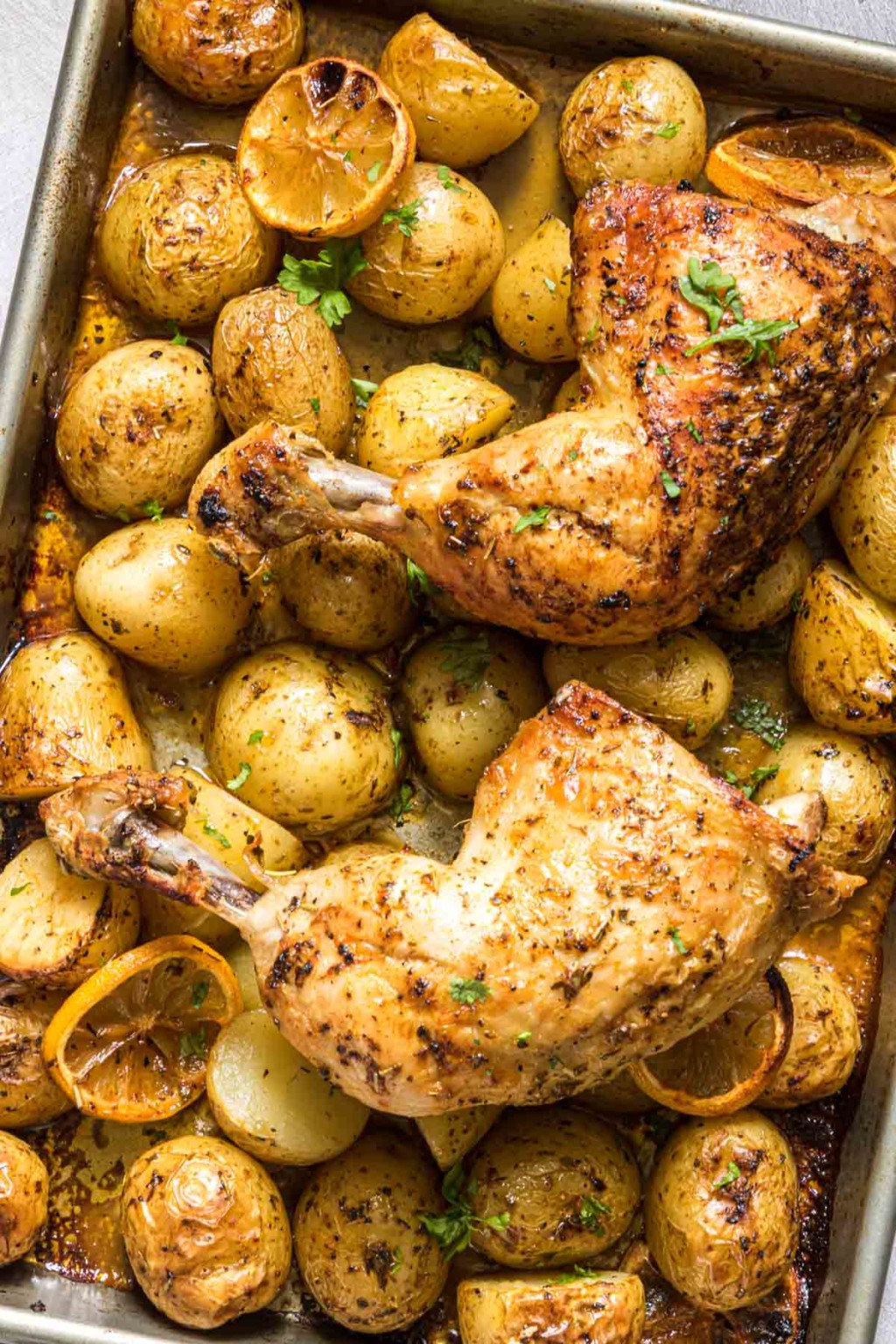 Baked Chicken Leg Quarters - Recipes From A Pantry