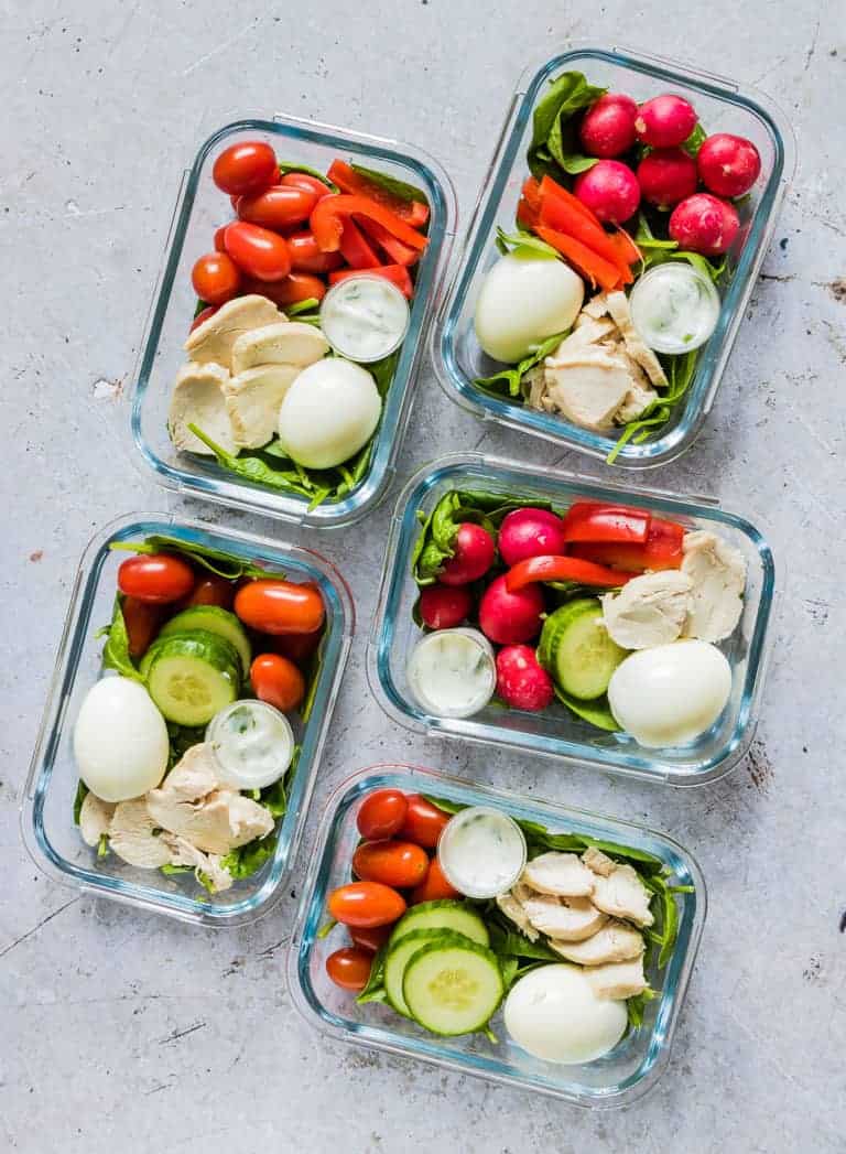Healthy Chicken Meal Prep Bowls – Zero Freestyle Points {Low Carb, Keto, Gluten-Free}