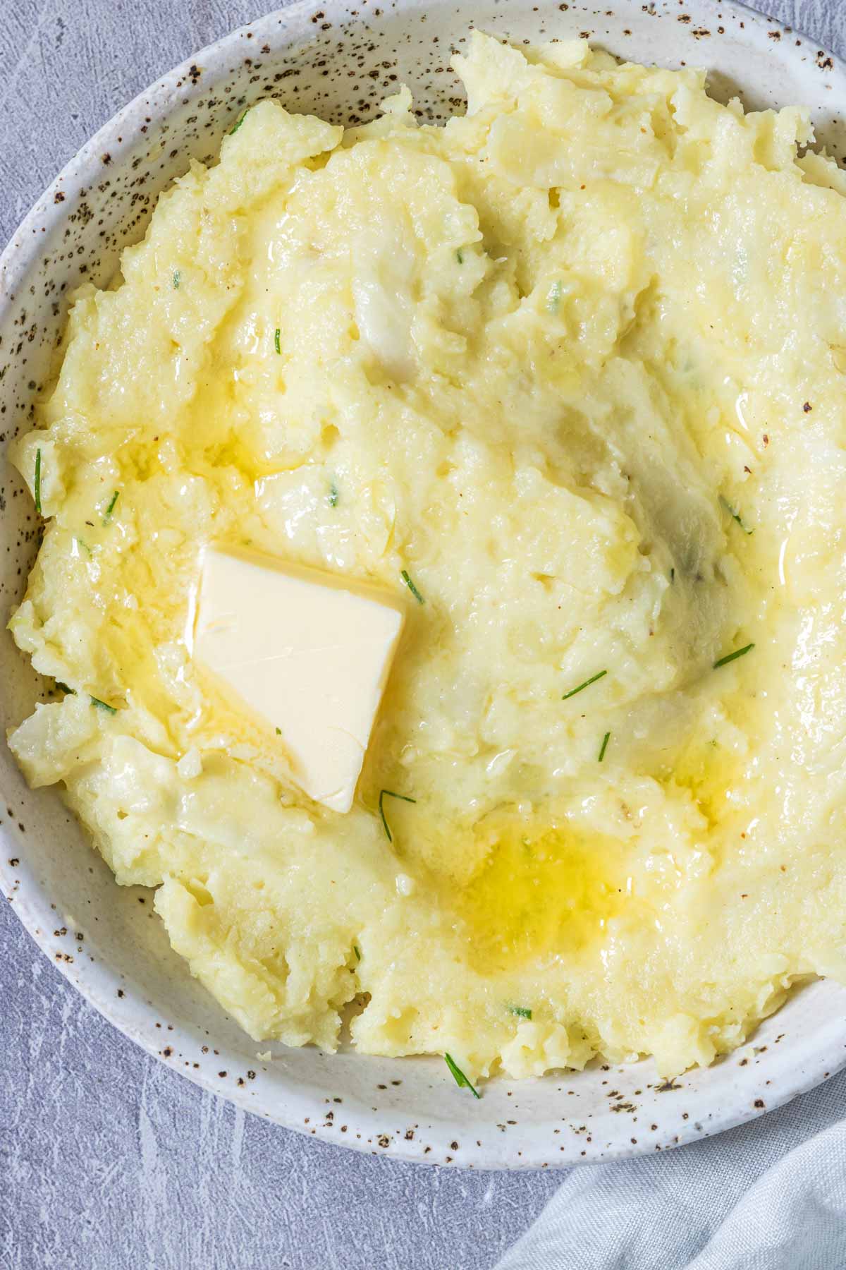 close up view of the finished instant pot colcannon recipe