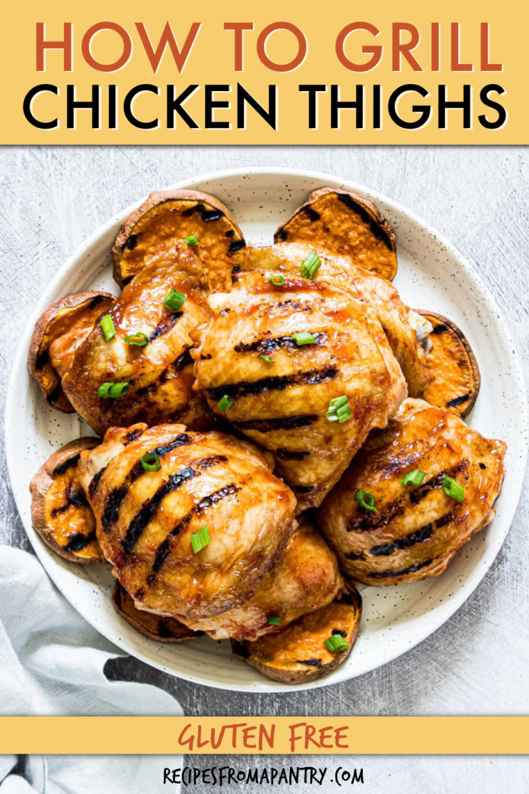 A STACK OF GRILLED CHICKEN THIGHS ON A PLATE