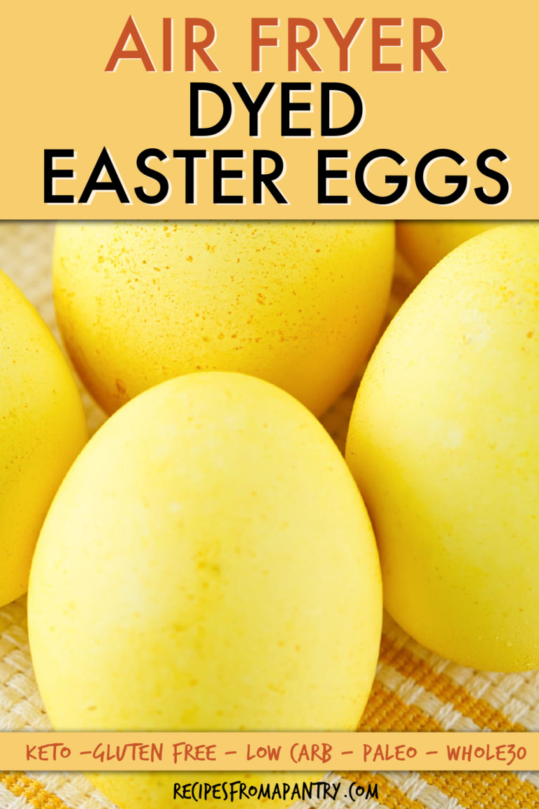 close up of yellow dyed eggs