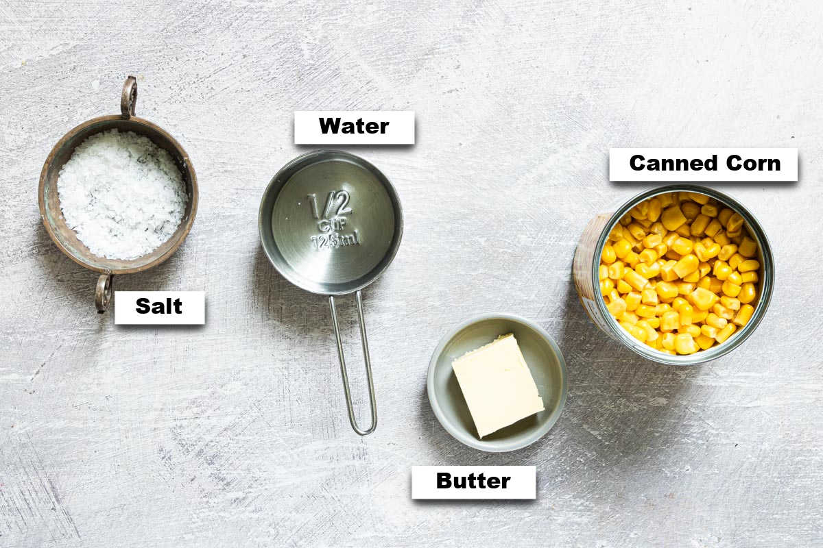 the ingredients for how to cook canned corn