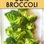 A bunch of brocolli florets on a plate