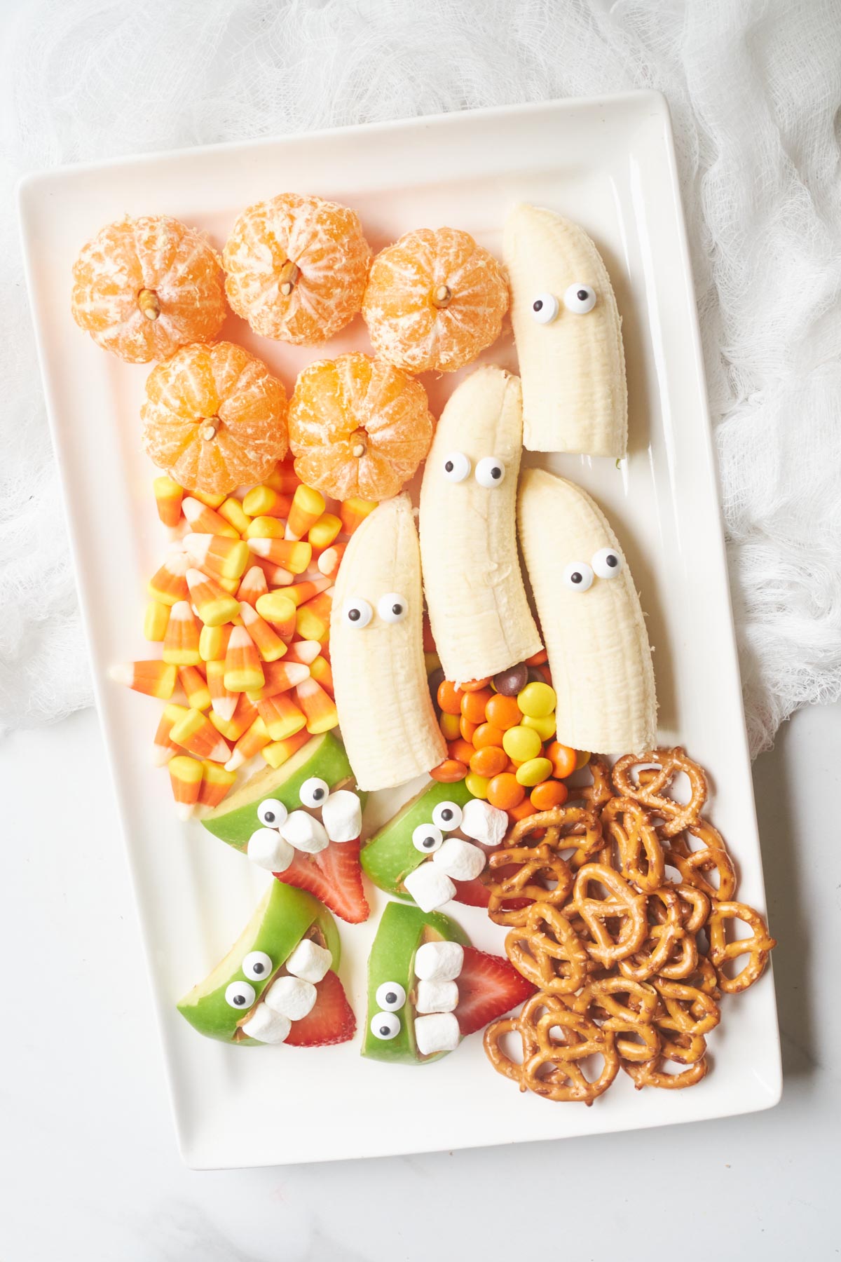 the complete halloween fruit tray