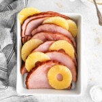 the completed instant pot ham recipe