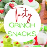 Image collage of Christmas Grinch Treats