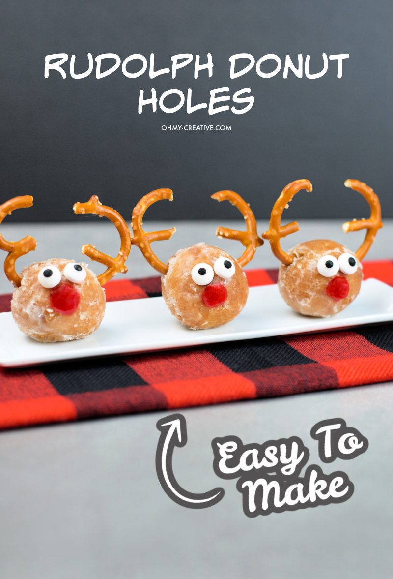 Fun and Festive Reindeer Treats are perfect for getting in the holiday spirit! Great for sharing, these adorable reindeer treats are sure to be a hit at Christmas parties, potlucks, or any gathering this season. From cute reindeer pretzel bites, donut holes, and hot chocolate bombs, to Rudolph cheesecake, cookies, and chocolate cake, these reindeer treats are fun to make totally delicious. Click through to get this collection of Reindeer Treat Recipes!! #reindeertreats #holidayrecipes #christmas