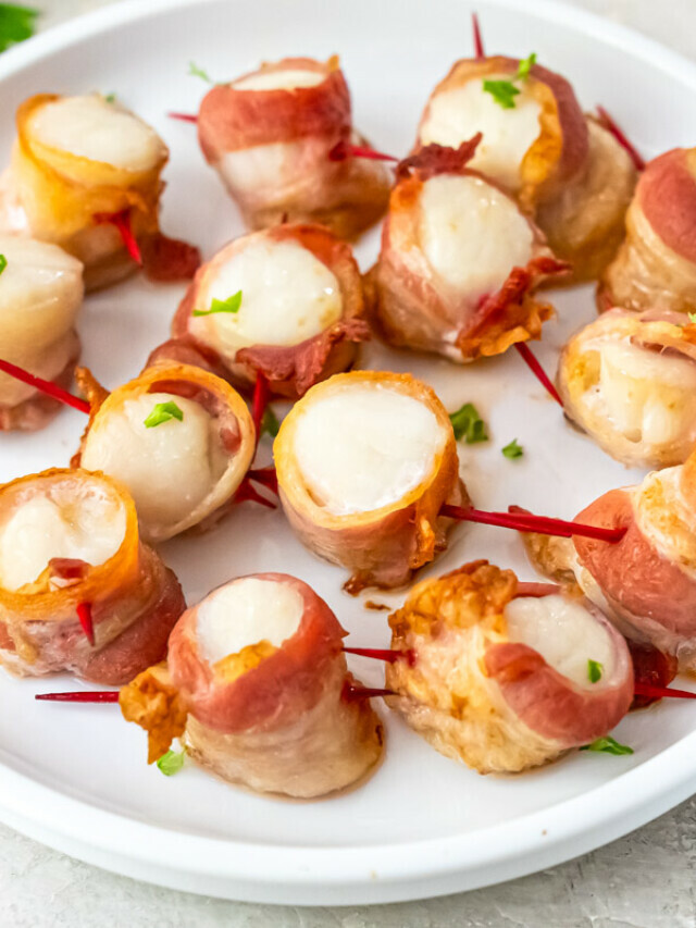 Air Fryer Bacon Wrapped Scallops Story