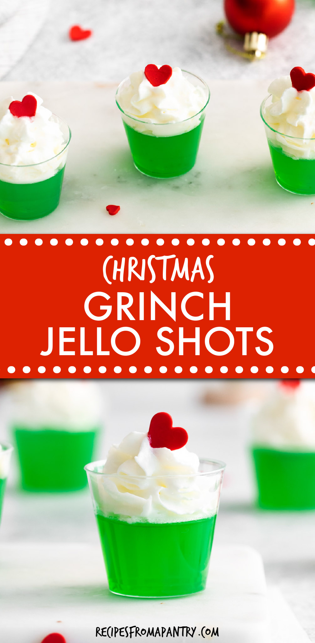 Grinch Christmas Jello Shots - Recipes From A Pantry