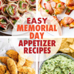 A collage of images of side dishes