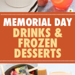 A collage of images of drinks and frozen desserts