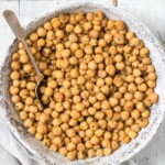 the finished version of the how to cook canned chickpeas recipe