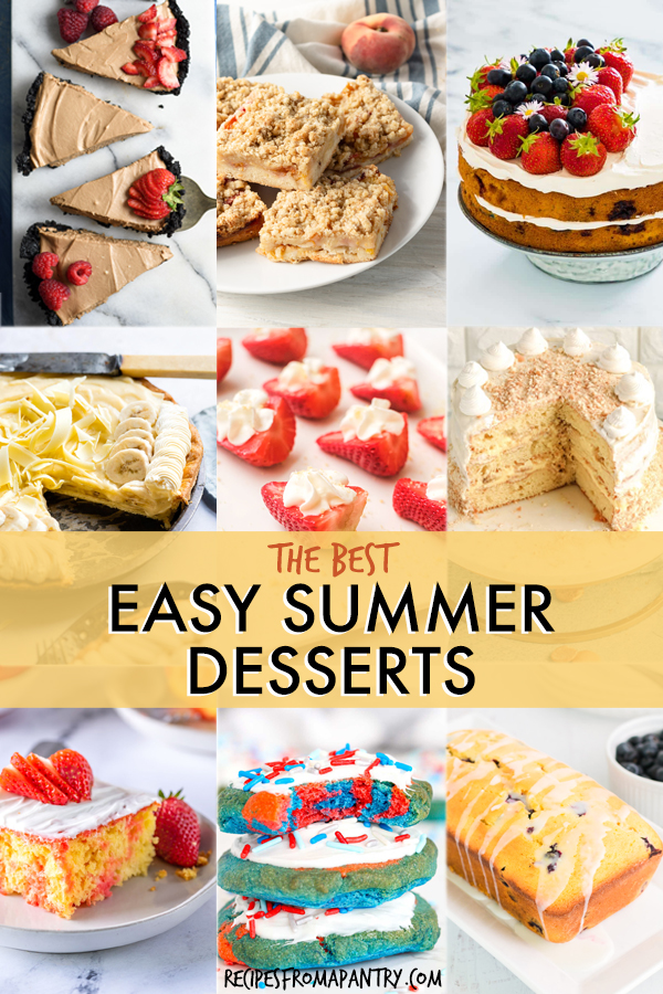 25 Easy Summer Desserts