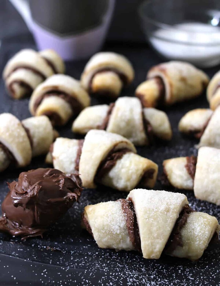 the completed s'mores crescent rolls recipe