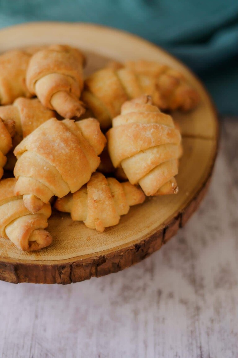 the completed gluten free crescent rolls recipe
