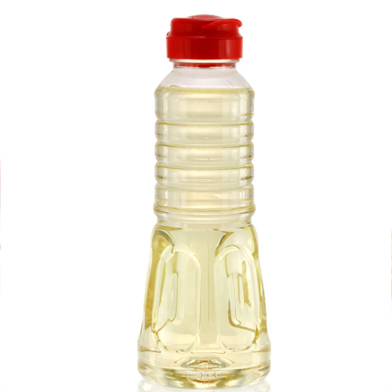 A plastic bottle of aji-mirin