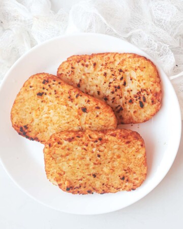 the completed how to cook frozen hash browns recipe