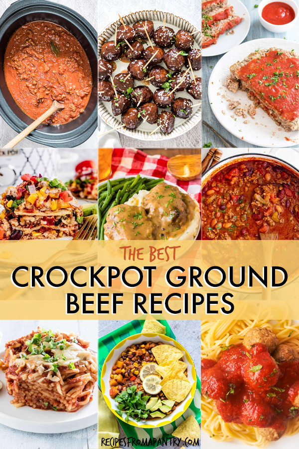 24 Ground Beef Crockpot Recipes
