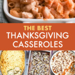 A collage of images of casseroles