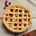 top down view of the Apple Cranberry Pie