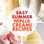 four images of Ninja Creami ice cream desserts