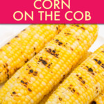 Close up of a pile of grilled corn cobs
