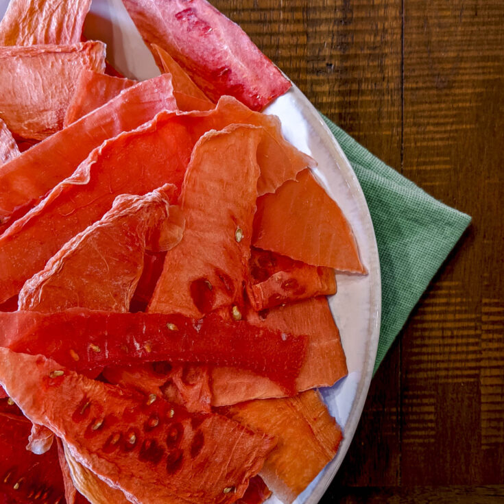 Image for Easy Dehydrated Watermelon (Watermelon Jerky)
