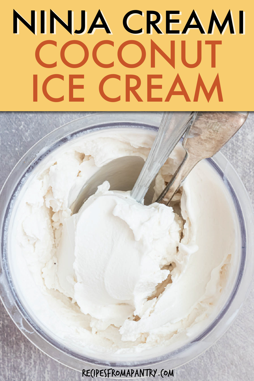 Ninja Creami Coconut Ice Cream (Dairy Free, Sugar Free) Recipes From A Pantry