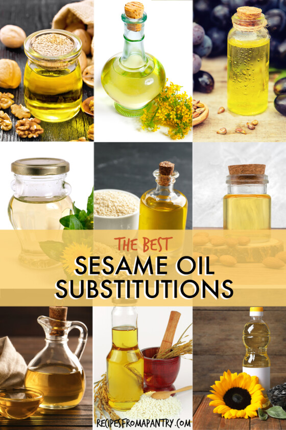 Sesame Oil Substitute Recipes From A Pantry
