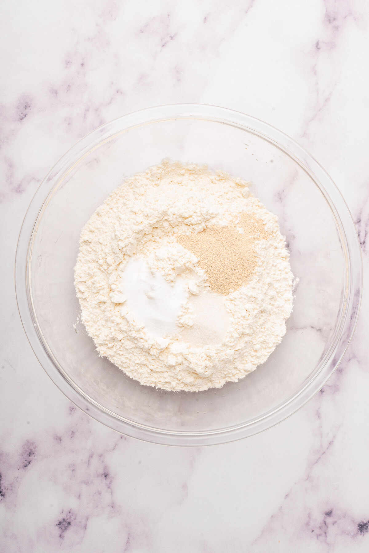 the dry ingredients in a large mixing bowl.