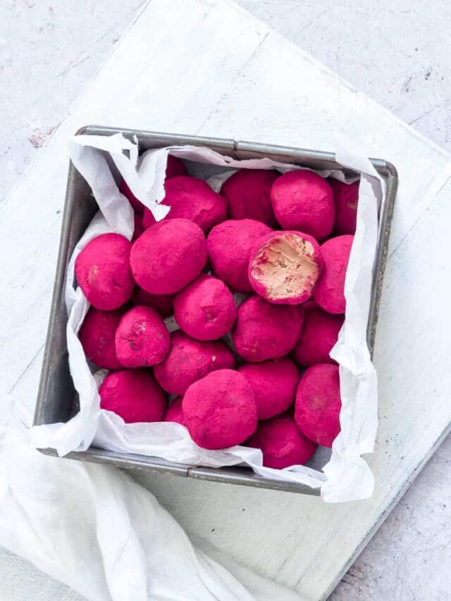 Beetroot Covered Chocolate Truffles Story