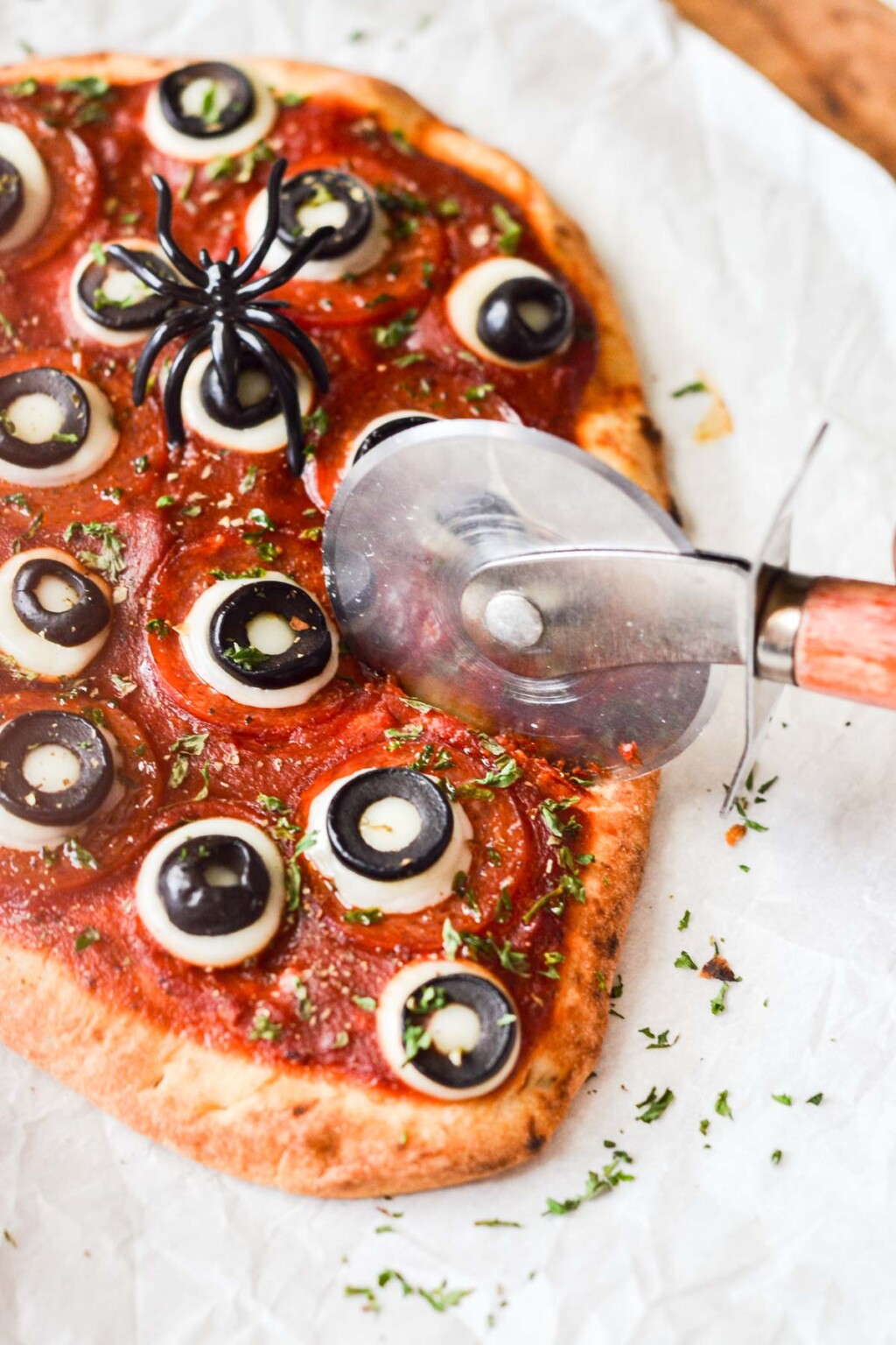 Monster Eyeball Halloween Pizza - Recipes From A Pantry