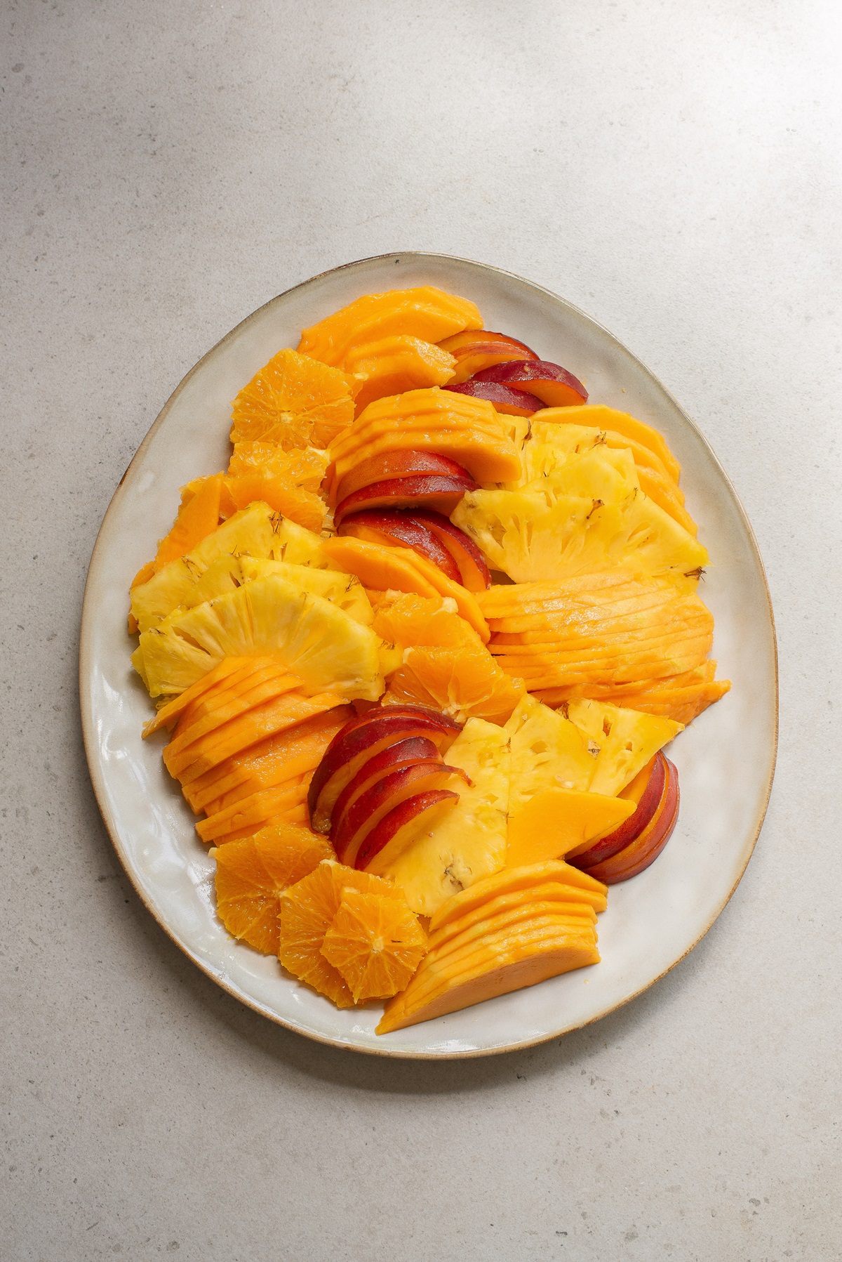 Fruit on a plate.