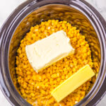 Ingredients in slow cooker insert.