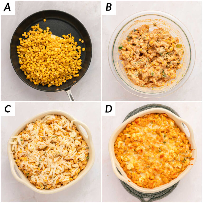 Corn dip step by step.